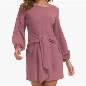 Lionstill Tie Waist Long Sleeve Dress 👠🎥